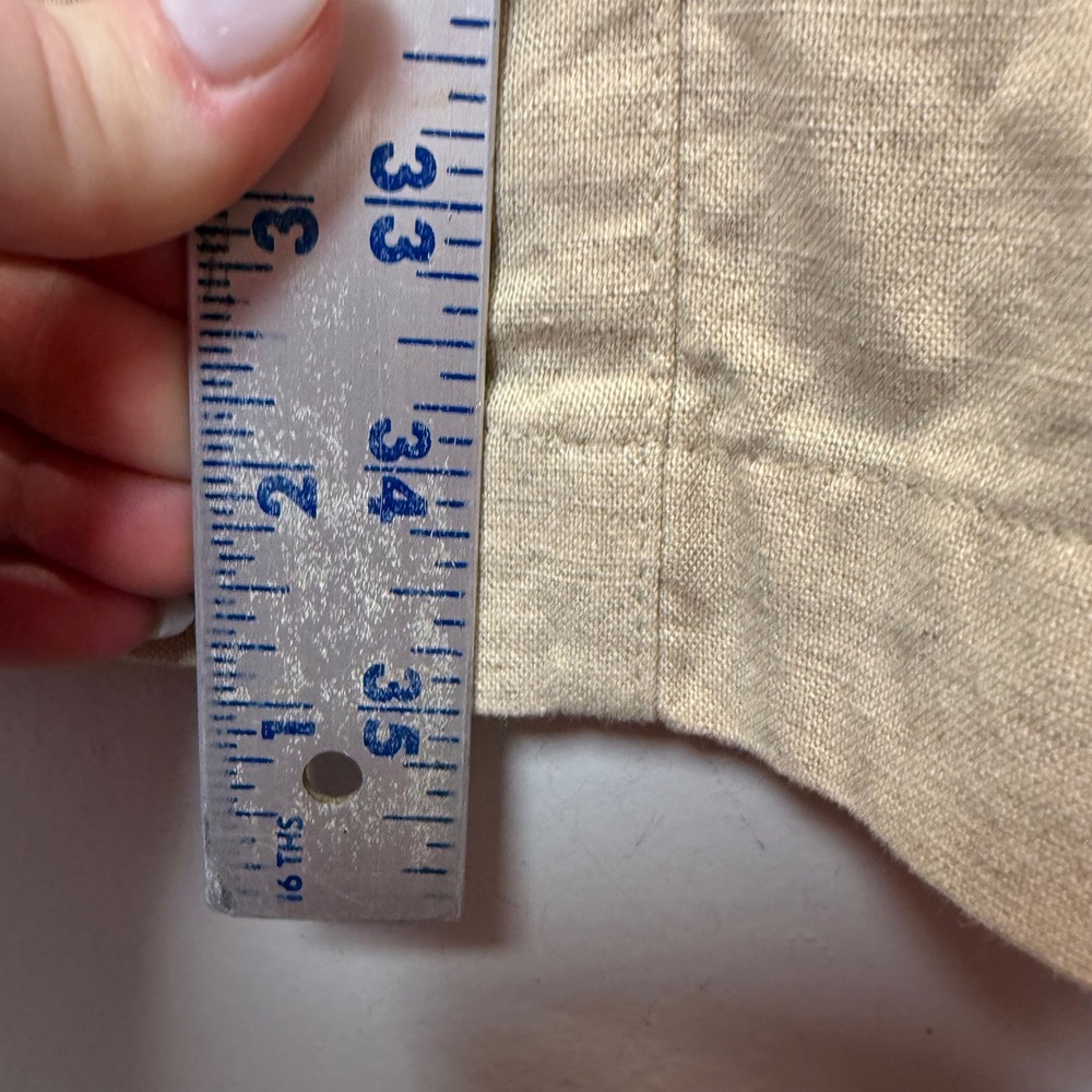 Liz Claiborne Lizsport Maxi Skirt Womens 16 Java Beige NWT Linen Blend 24741110 - Picture 5 of 8